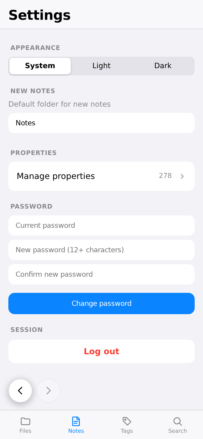 v2 settings